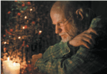 depressed man at holidays